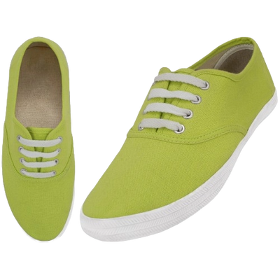 S324L - Women's "Easy USA" Comfortable Casual Canvas Lace Up Shoes