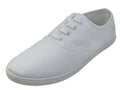 S324M - Men's "Easy USA" Comfortable Casual Canvas Lace Up Shoes White (S324M-W) S324M-W-7TO13