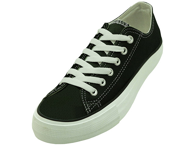S327M - Zapatillas de lona para hombre "Easy USA" con cordones para baloncesto
