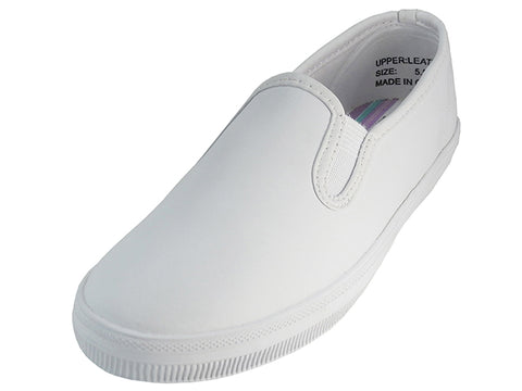 S445L-W - Wholesale Women's "Easy USA" Comfortable Twin Gore Action Leather Upper Slip-On Shoes