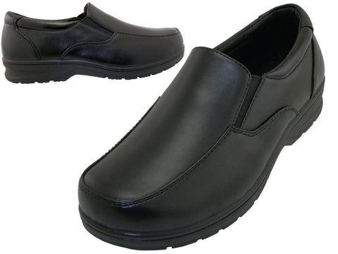 S5007-B - Wholesale Boy's "Easy USA" PU Upper Twin Gore Slip on Dress Shoes & School Shoes