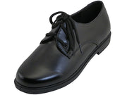 S6005-Y - Wholesale Youth's "Easy USA" Soft Pu Upper Black School shoes With Lace Upper