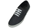 S656L - Women's Chambray Upper Lace Shoes Black (S656L-B) S656L-B-6TO12