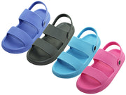 S7650LA - Wholesale Women's "Easy USA" Double Strip Upper Super Soft Sandals