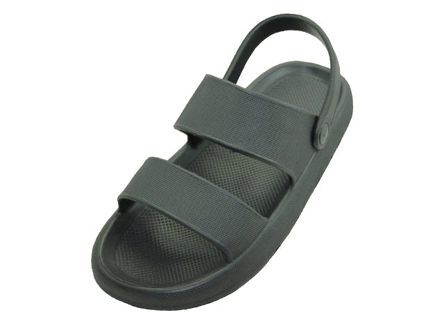 S7650LBB - Wholesale Women's "Easy USA" Double Strap Upper Super Soft Comfortable Sandals