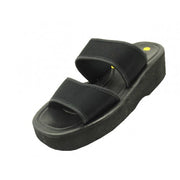 S8668L-BB - Lady Eva 2Strip Sandal*Black
