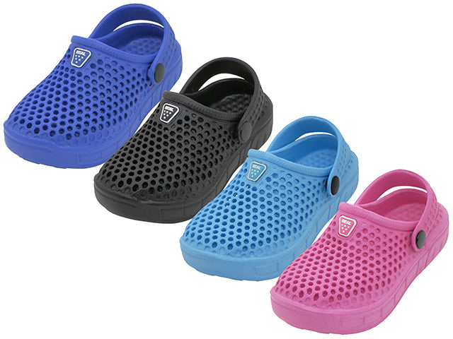 S8820-Y - Wholesale Youth's "Wave" Soft Hollow Upper Comfortable Sport Clogs