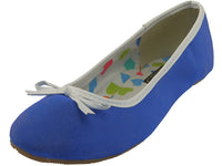S9700L - Women's "Easy USA" Satin Ballet Flat Shoes