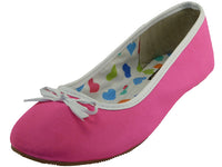 S9700L - Women's "Easy USA" Satin Ballet Flat Shoes