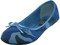 S9800L - Women's "Easy USA" Camouflage Ballet Flat Shoes