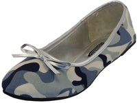 S9800L - Women's "Easy USA" Camouflage Ballet Flat Shoes