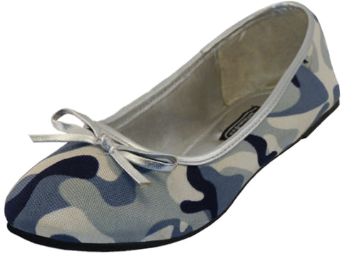 S9800L - Women's "Easy USA" Camouflage Ballet Flat Shoes