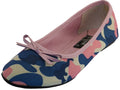 S9800L - Women's "Easy USA" Camouflage Ballet Flat Shoes Pink (S9800L-P) S9800L-P-5TO10