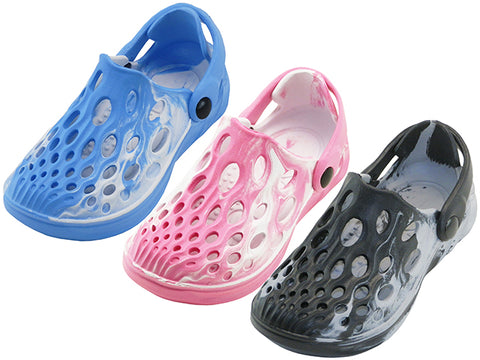 S9960-Y - Youth's 2 Tone Soft Eva Clogs