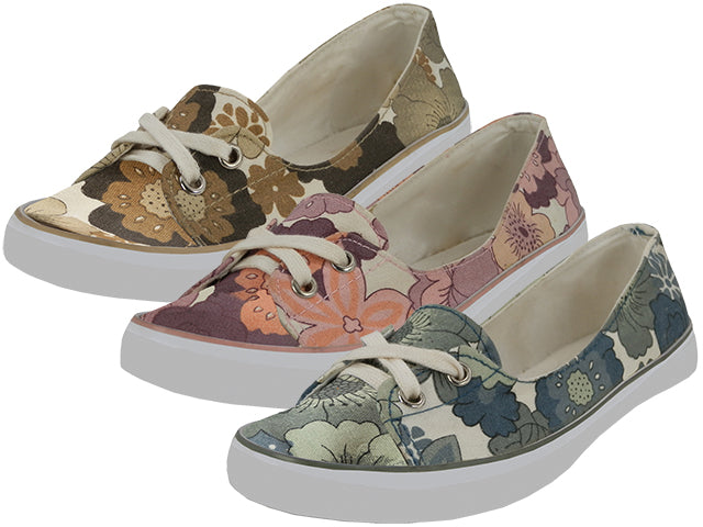 SS0510LA - Wholesale Women's "Easy USA" Floral Flower Printed Upper Shoes