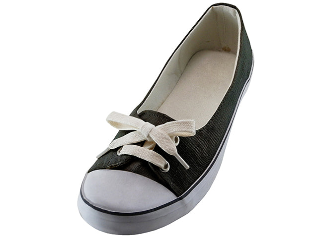 SS0580L - Women's "Easy USA" Lace Up Casual Canvas Shoes