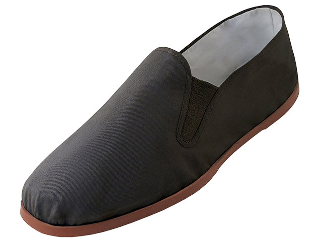 T2-111-M - Men's "Easy USA" Slip on Twin Gore Cotton Upper Kung Fu Shoes