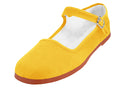 T2-114L - Women's "Easy USA" Cotton Upper Classic Mary Jane Shoes Yellow (T2-114L-Y) T2-114L-Y-35TO41