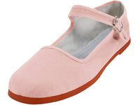 T2-114L - Women's "Easy USA" Cotton Upper Classic Mary Jane Shoes
