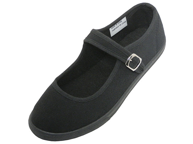 T2-115L - Women's "Easy USA" Comfortable Cotton Upper Mary Jane Shoes