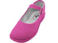 T2-115L - Women's "Easy USA" Comfortable Cotton Upper Mary Jane Shoes