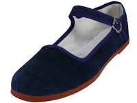 T2-118L - Women's "Easy USA" Velvet Upper Classic Mary Jane Shoes