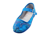 T2-119-I - Child's Satin Brocade Upper Classic Mary Jane Shoes