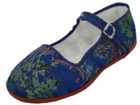 T2-119C - Youth's Satin Brocade Upper Classic Mary Jane Shoes