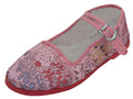 T2-119C - Youth's Satin Brocade Upper Classic Mary Jane Shoes Pink (T2-119C-P) T2-119C-P-27TO34