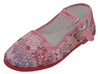 T2-119C - Youth's Satin Brocade Upper Classic Mary Jane Shoes