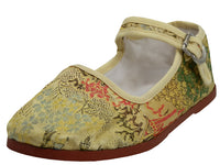 T2-119-I - Child's Satin Brocade Upper Classic Mary Jane Shoes