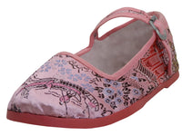 T2-119-I - Child's Satin Brocade Upper Classic Mary Jane Shoes