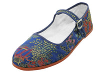 T2-119L - Women's "Easy USA" Satin Brocade Upper Classic Mary Jane Shoes