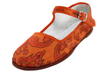 T5 - Women's Cotton Upper Printed Classic Mary Jane Shoes