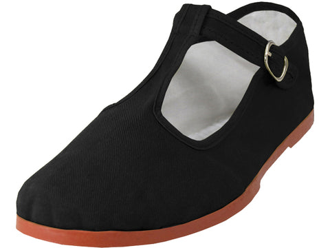 T5-777 - Women's T-Strap Cotton Upper Classic Mary Jane Shoes