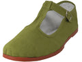 T5-777 - Women's T-Strap Cotton Upper Classic Mary Jane Shoes Khaki (T5-777-KHAKI) T5-777-KHAKI-6TO10