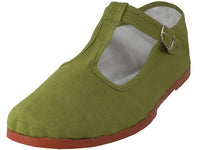 T5-777 - Women's T-Strap Cotton Upper Classic Mary Jane Shoes