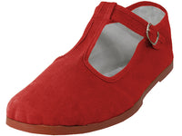 T5-777 - Women's T-Strap Cotton Upper Classic Mary Jane Shoes