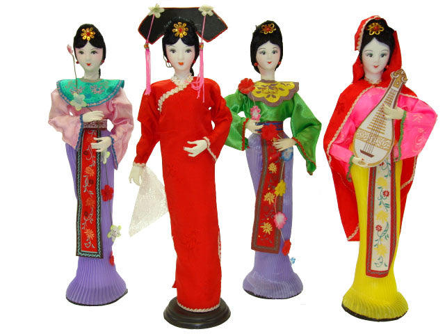 TD-16 - Wholesale 16 Inches Height Chinese Hand Make Tradition Silk Beauty Dolls