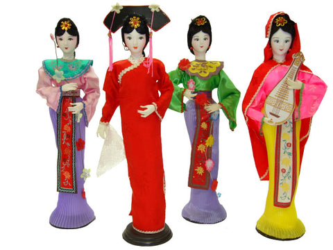 TD-16 - Wholesale 16 Inches Height Chinese Hand Make Tradition Silk Beauty Dolls