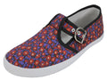U245L - Women's T-Strap Canvas Shoes Mini Meadow Print (U245L- Mini Meadow) U245L- Mini Meadow-6TO10