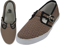 U245L - Women's T-Strap Canvas Shoes