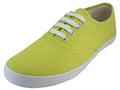 U324L - Women's Casual Canvas Upper Lace Up Shoes Lime (U324L-LIME) U324L-LIME-6TO10