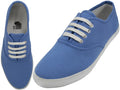 U324L - Women's Casual Canvas Upper Lace Up Shoes Blue (U324L-BLUE) U324L-BLUE-6TO10