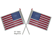 G-333 - Wholesale 5 X 8 Plastic Handle Mini US Flag