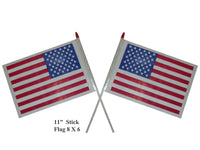 G-333 - Wholesale 5 X 8 Plastic Handle Mini US Flag