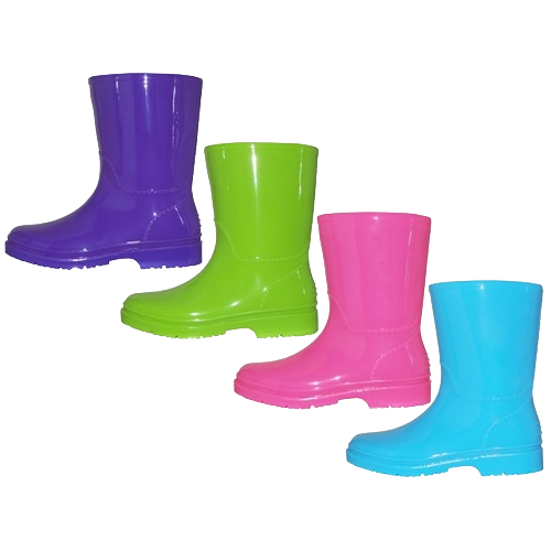 RB-66-A - Youth's "EasyUSA" Waterproof Soft Rubber Rain Boots