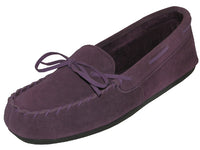 W080003 - Women's "Easy USA" Insulated Leather Upper Moccasins House Slipper