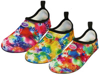 W1122L-A - Wholesale Women's "Wave" Super Soft Elastic Nylon Upper, Fantasy Printed Yoga / Aqua Sock Water Shoes