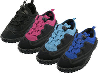 W1188L-A - Wholesale Women's "Wave" Nylon Upper With TPR. Outsole Lace Up Sport Water Shoes